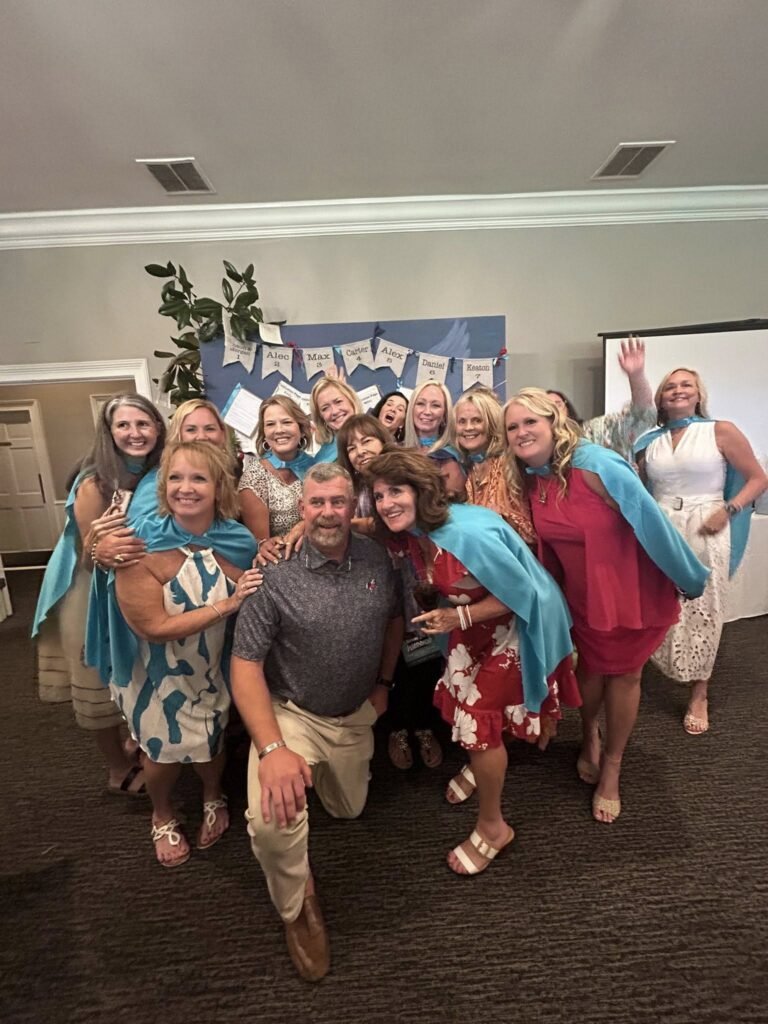 At our book signing party!